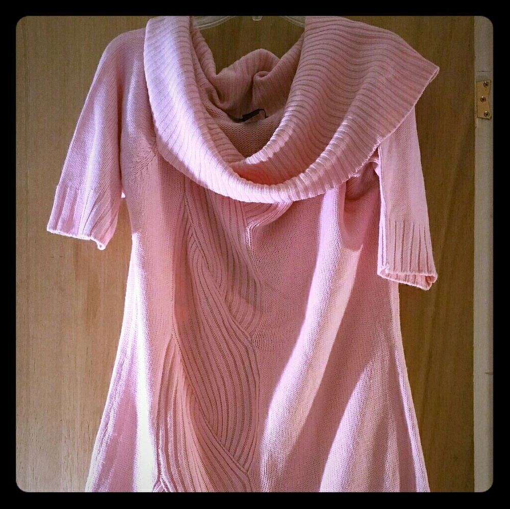 Ashley Stewart Cowl Neck Sweater Dress